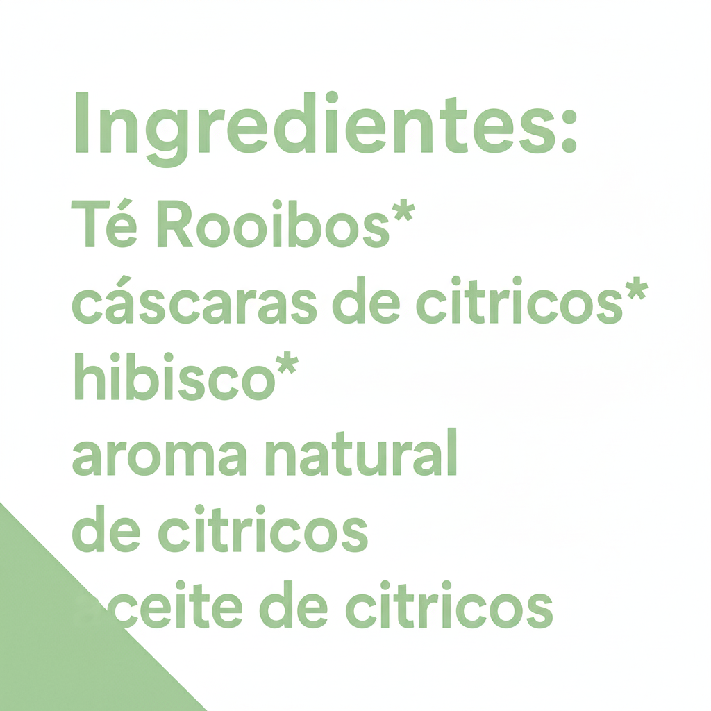 TÉ DE ROOIBOS CON NOTAS CITRICAS