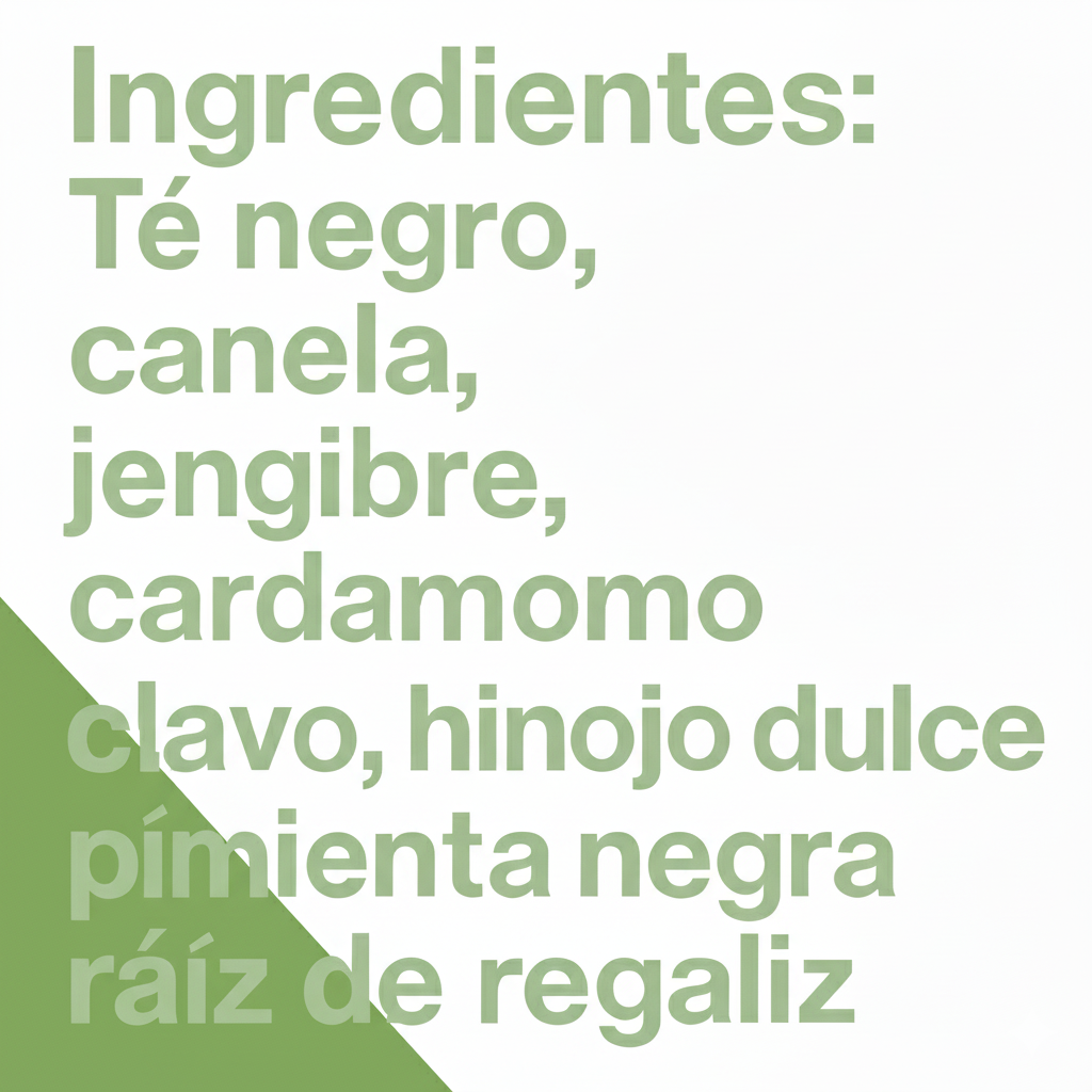 TÉ CHAI DE JENGIBRE
