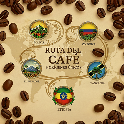 🌍 Ruta del Café: 5 Orígenes Únicos