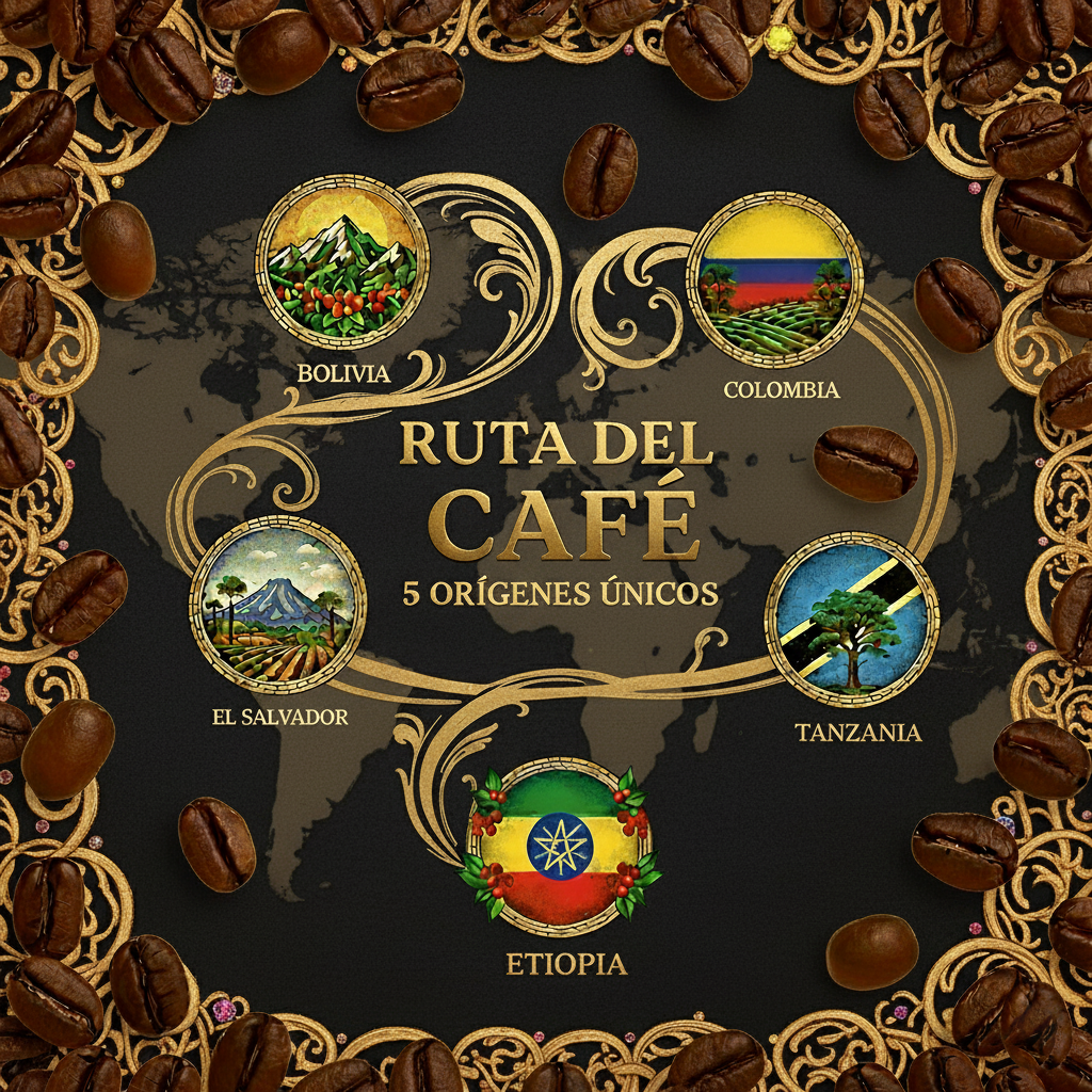 🌍 Ruta del Café: 5 Orígenes Únicos